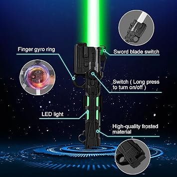 Lightsaber, Light Up Saber with Sound, 7 Colors Retractable Lightsaber,LED Light Saber Sword Toys for Boys Kids Gift Halloween Dress Up Parties, Xmas Gift