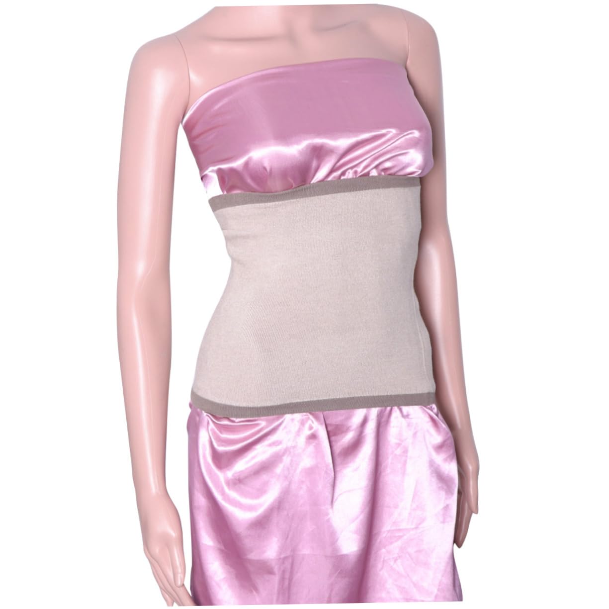 POPETPOP 1Pc Stylish Cashmere Waist Support Belt for Women Warm Stretchy Waistband for Abdominal Support and Comfort for Daily Wear Shaping Coffee