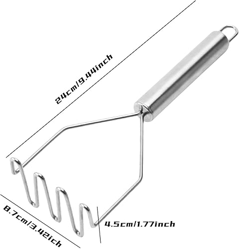 Miniatura 2 de Triturador de papas, triturador de acero inoxidable para herramienta de kichen, conveniente para hacer guacamole, ensalada de huevo, puré de papa,