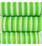 Exfoliating African Net Sponge - 35.5 x 11 inches Pack of 3 - Natural Green - Elastic, Durable an...