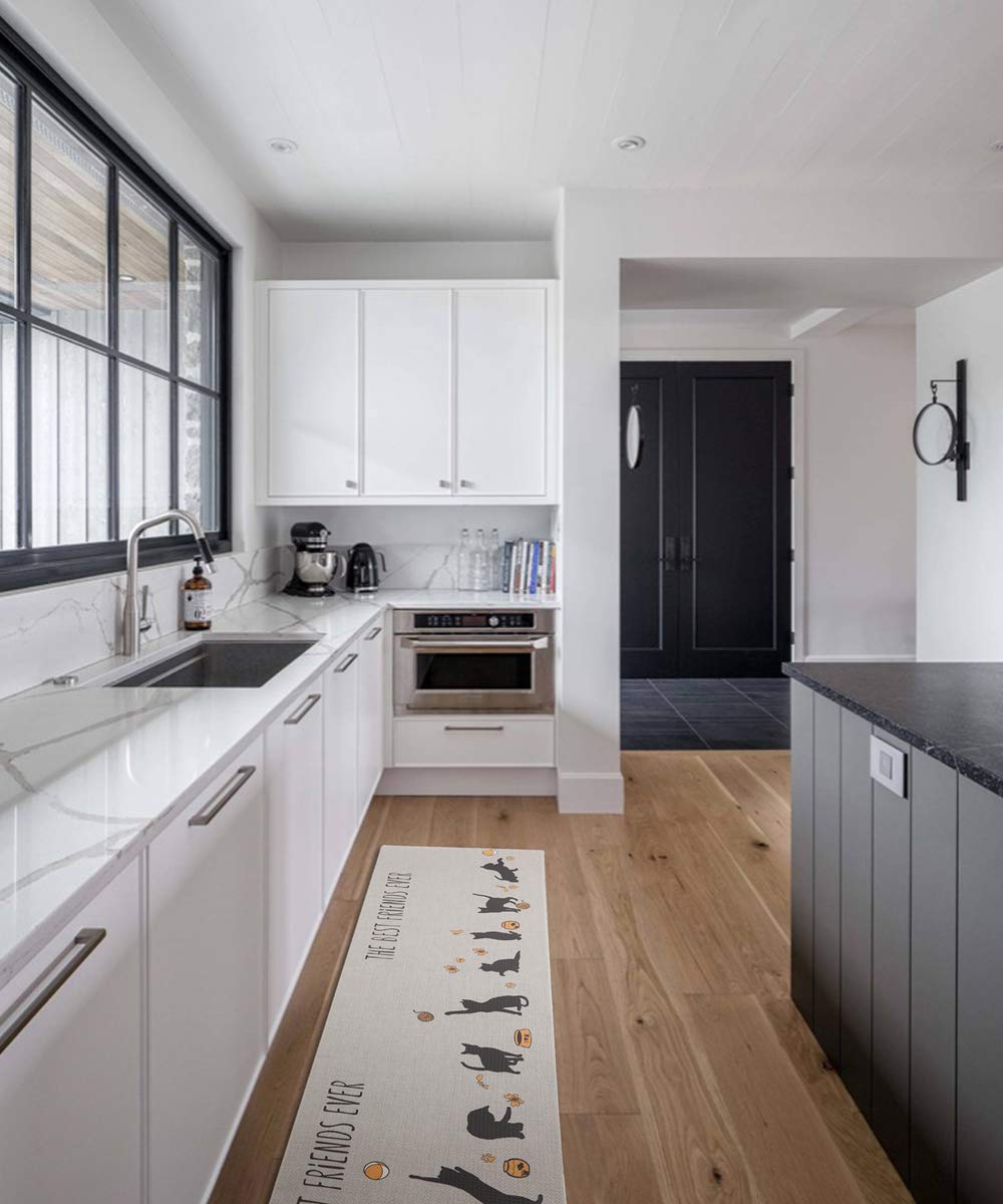 Amazon | Ashmore キッチンマット 拭ける台所マ ット ずれない