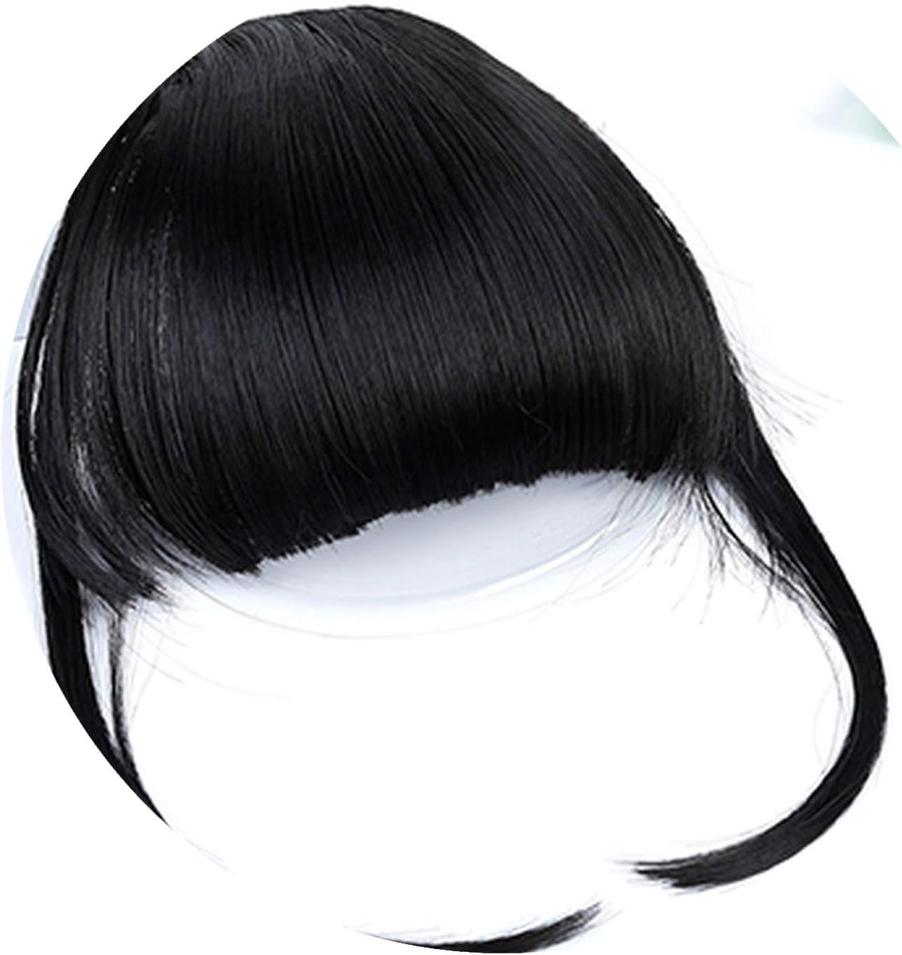 AOSI WIG Clip-In Bang Extension Blonde Hairpiece Bangs fringe Clip in Hair Extensions One Piece Straight Hairpiece Accessories,#3,6inches