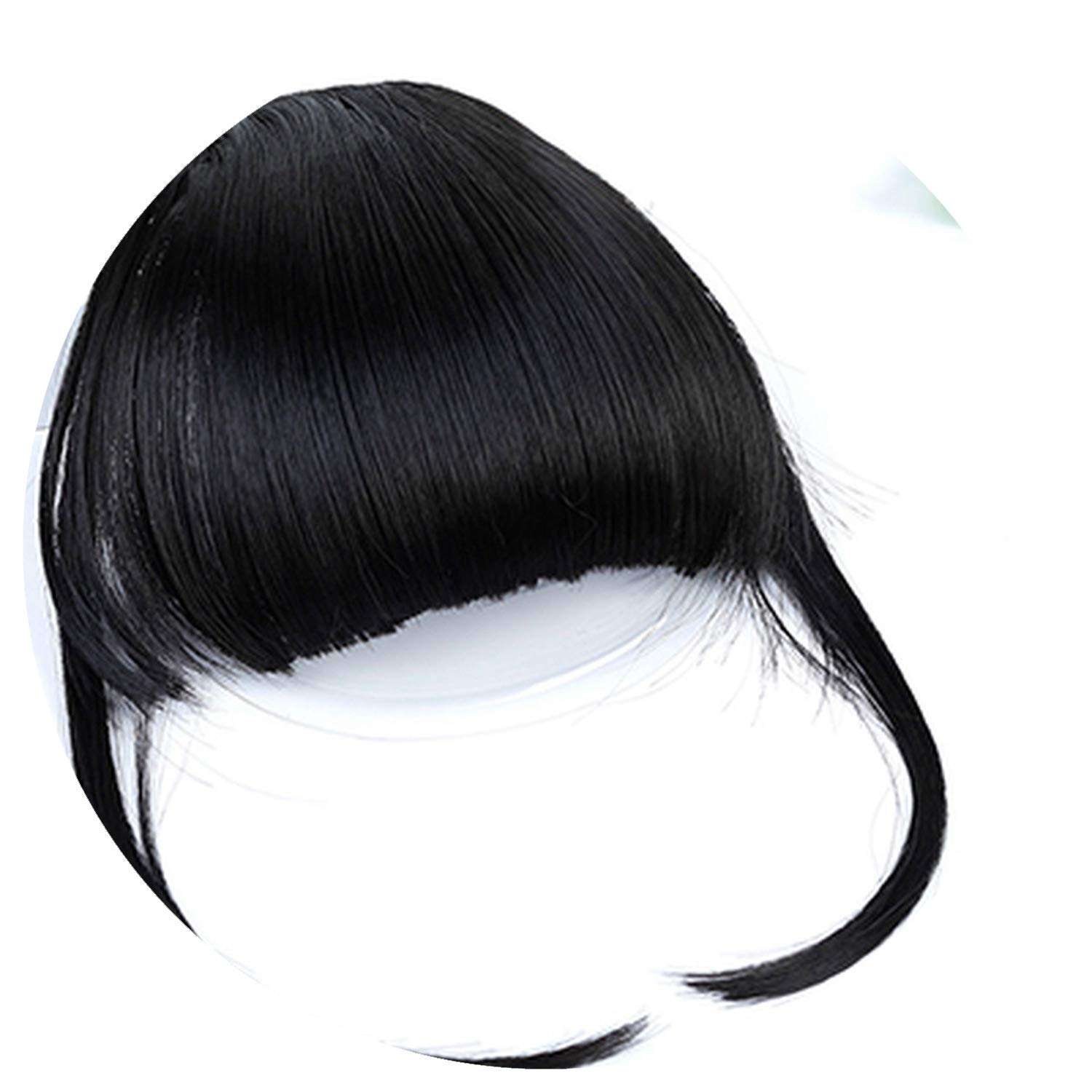 AOSI WIG Clip-In Bang Extension Blonde Hairpiece Bangs fringe Clip in Hair Extensions One Piece Straight Hairpiece Accessories,#3,6inches