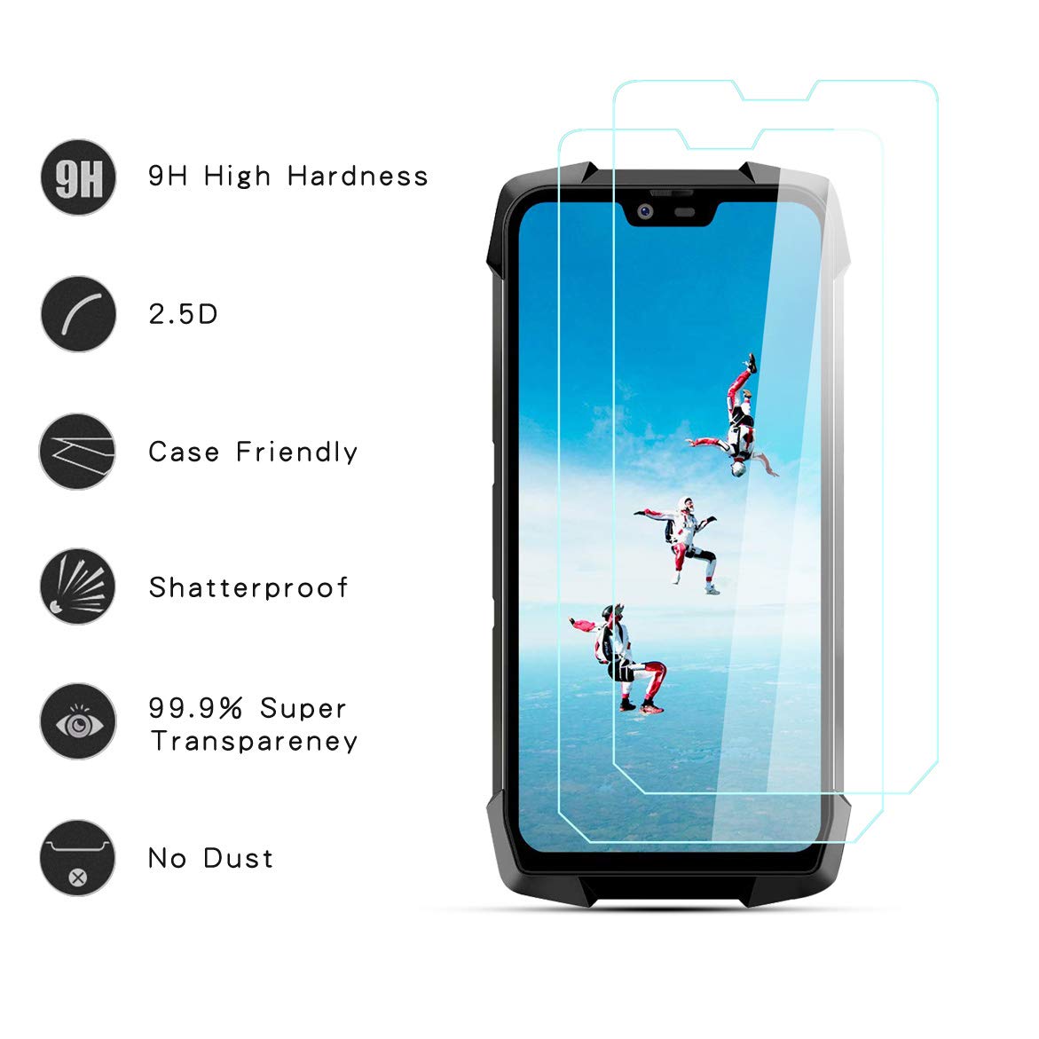 Brotect Pellicola Protettiva Opaca Antiriflesso Per Blackview BV9700 Pro, Confezione Da 2, Made In Germany, Anti-impronta - 2