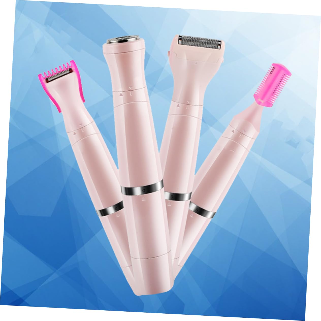 TOVINANNA 1Pc Electric Shaver for Women Private Hair Trimmer Grooming Device Rechargeable Painless Hair Removal for Armpits Bikini Face Pink