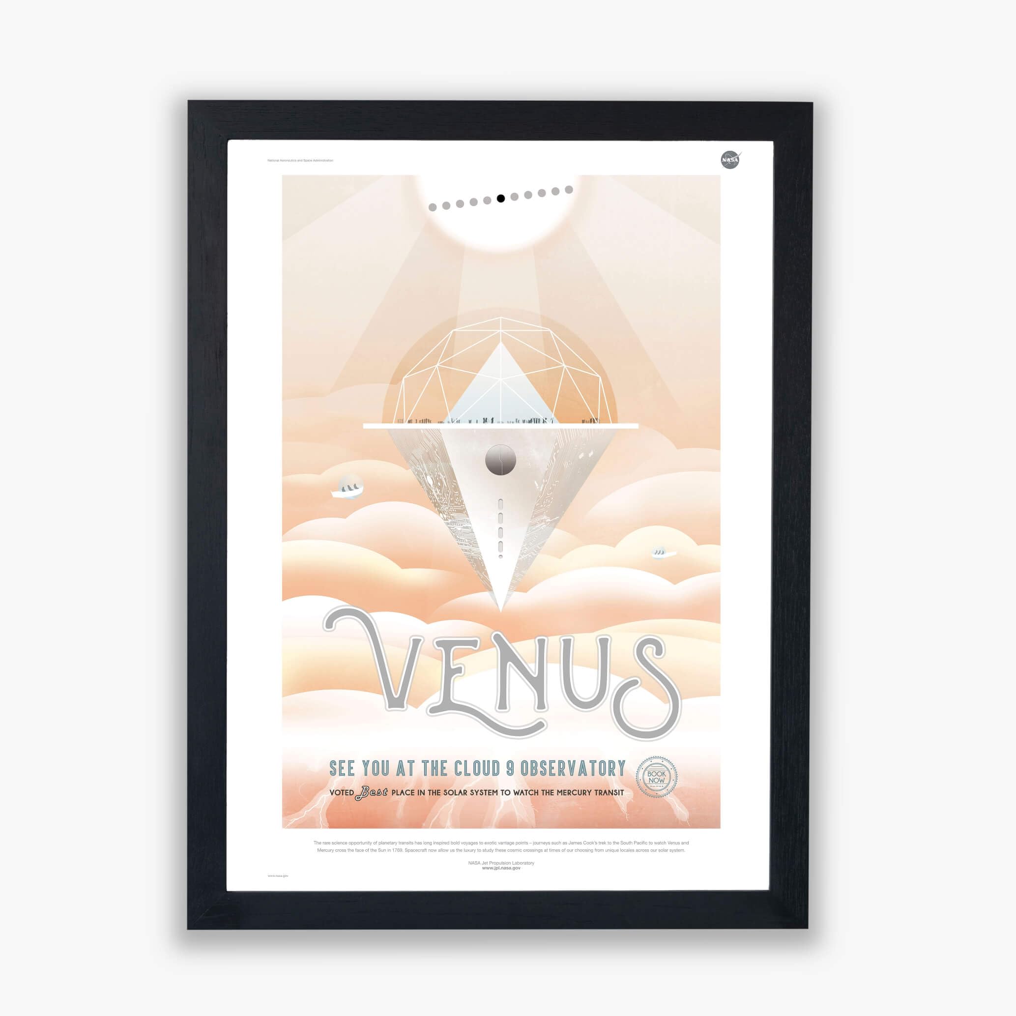 Impression giclée Venus NASA Spiffing Prints - Cadre de prestige pour décoration