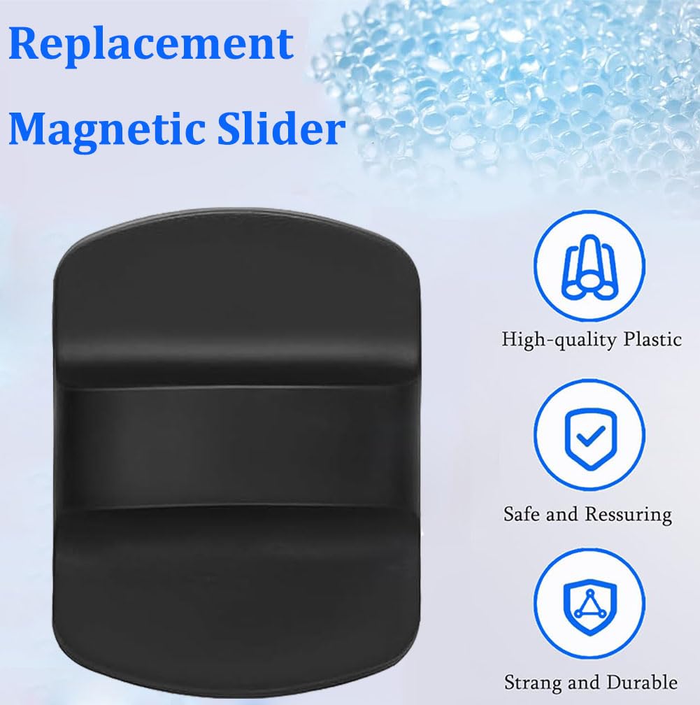6Pcs Magnetic Lid Slider Replacement for Yeti, Lid Slider Push Block Parts for Yeti Rambler 10 oz, 14 oz, 16 oz, 20 oz, 26 oz, 30 oz Magnetic Lids, Black - 5