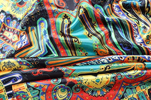 Image of Women's 35 inch Satin Square Silk Like Hair Scarves and Wraps Headscarf for Sleeping | Silk Feel Neckerchief, Hair Scarf, Fashion Bandana, Headscarf, Headband, Hair Wrap Sleeping, Daily Fashion Styling