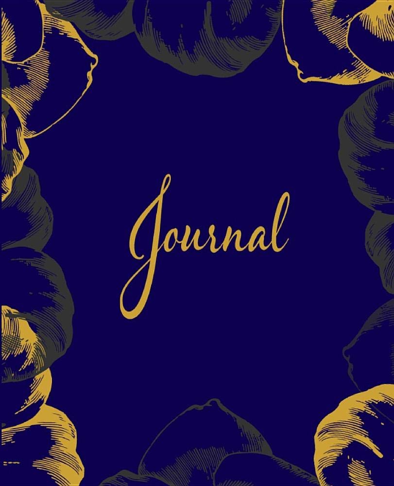 Journal: Vintage Blue and Gold Floral