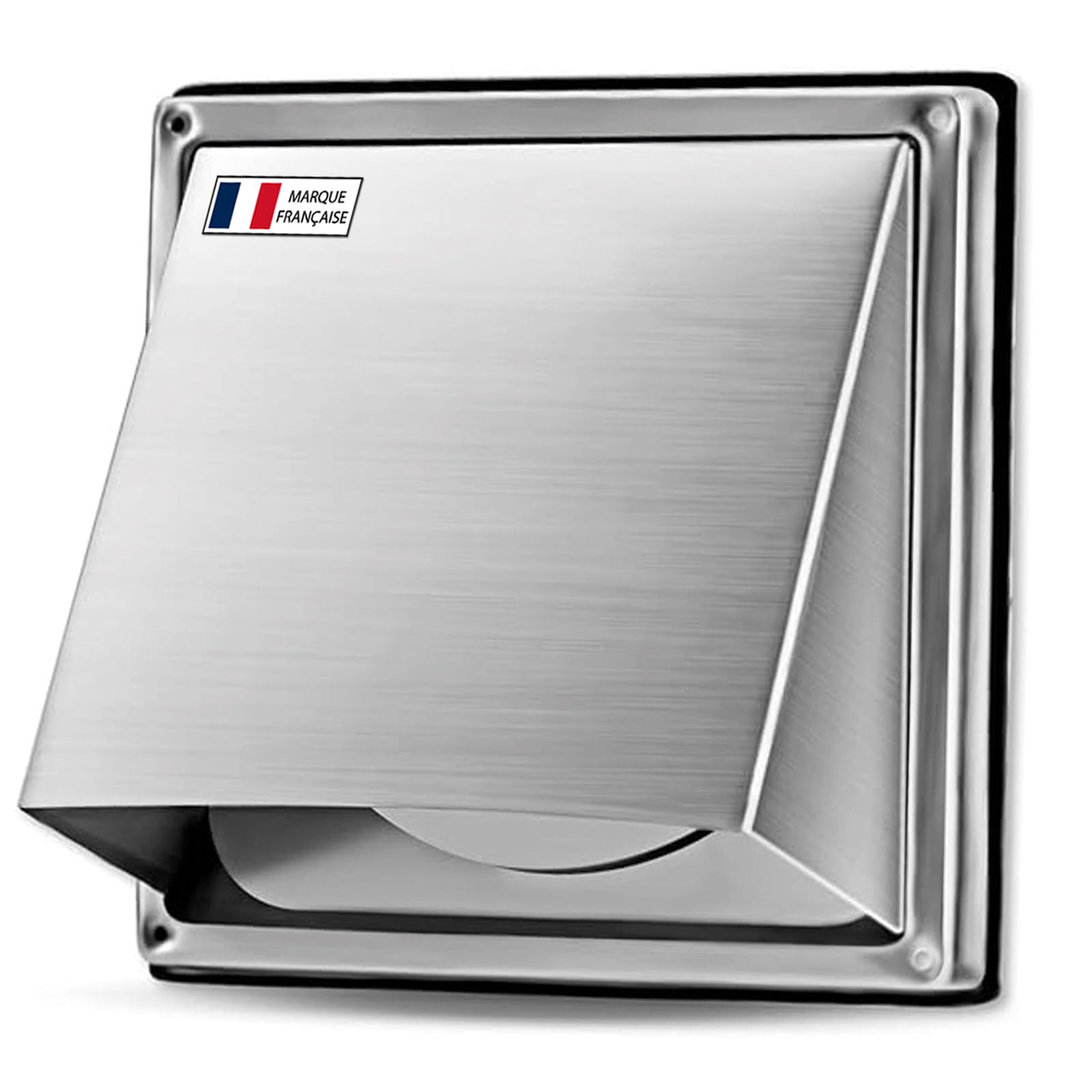 AIROPE Stainless Steel Air Vent Grille 150 mm - Weatherproof with Check Valve - Perfect for Dryers, Hoods, Ventilations, Exhaust Ducts