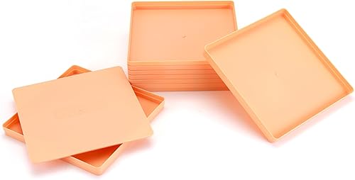 Miniatura 2 de RECHIATO 8 bandejas de clasificación de rompecabezas con tapa de 8 x 8 pulgadas, bandejas de rompecabezas de alta calidad, regalo para amantes de