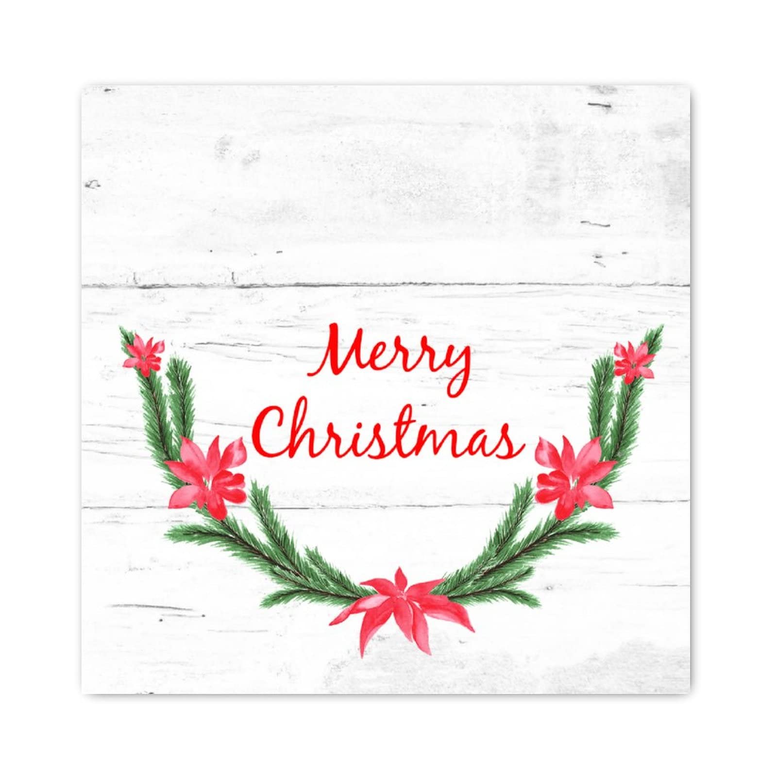 Panneau en bois Merry Christmas 40cm pour habiller facilement un mur vide avant les fêtes