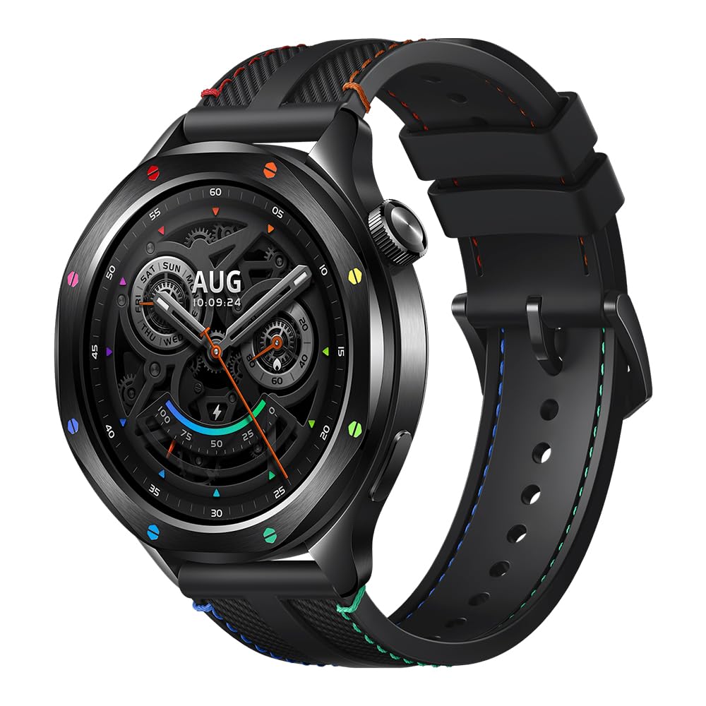 XIAOMI Watch S4 Smartwatch with 1.43-inch OLED Display NFC Bluetooth Calls Gesture Control 150+ Sports Modes 15-Day Battery HyperOS Alexa Model M2425W1 (Rainbown)