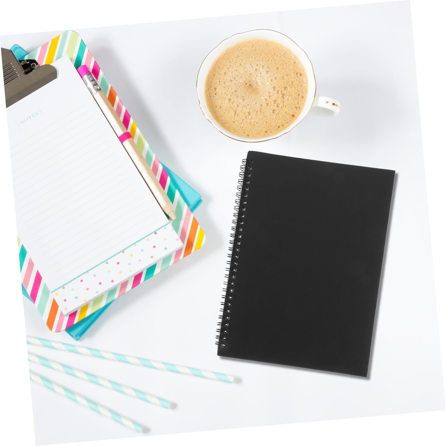 4stücke Notizbuch Notizheft Schulbedarf Für Studenten Business-notizbuch Mit Doppelspiralbindung Aus Kraftpapier Für Skizzieren Und Notizen Machen