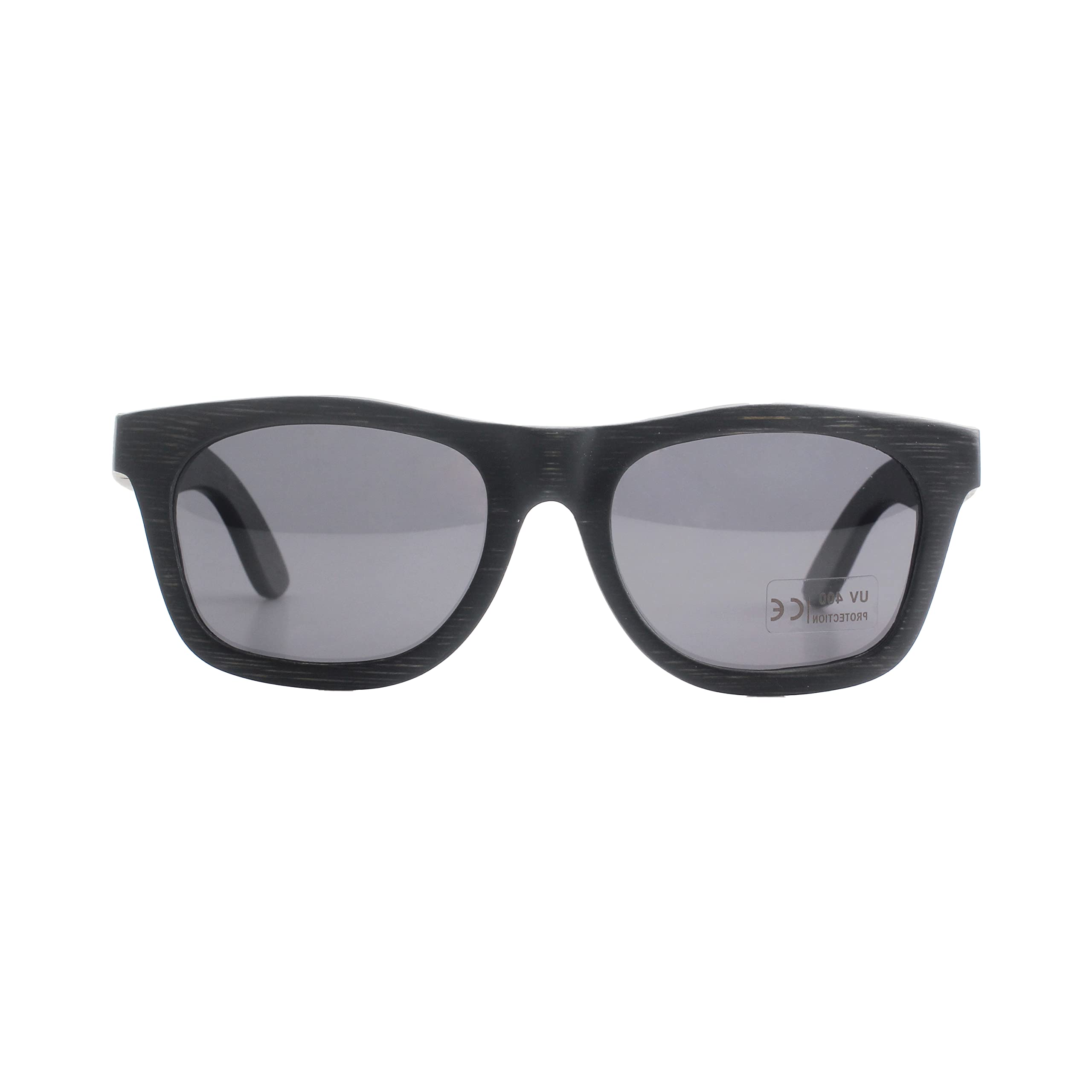 pandoo Bambus-Sonnenbrille mit Brillen-Etui | polarisiert & UV400 | verschiede Farben u verspiegelte Gläser, Damen, Herren, Unisex - Holz, UV-Schutz