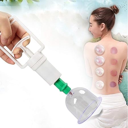 Mforall Plastic Vacuum Cupping Set Health Care Portable Body Relaxation Massage Therapy Cupping Kit Cups (6)