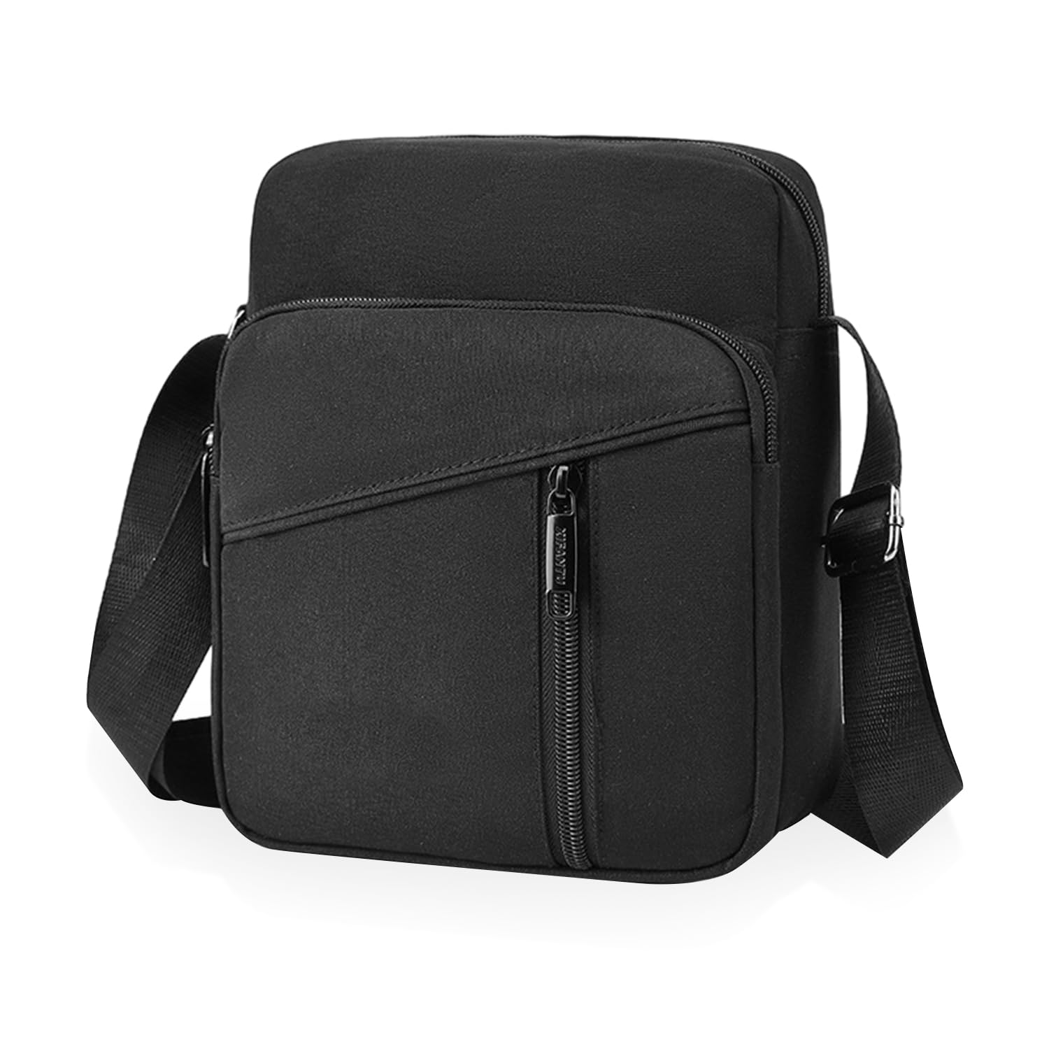1 bolso de hombro para hombre, bolso de hombro de viaje, bolsa de pecho, bolsa de lona impermeable con correa de hombro ajustable, adecuada como bolsa de ocio para hombres y mujeres al aire