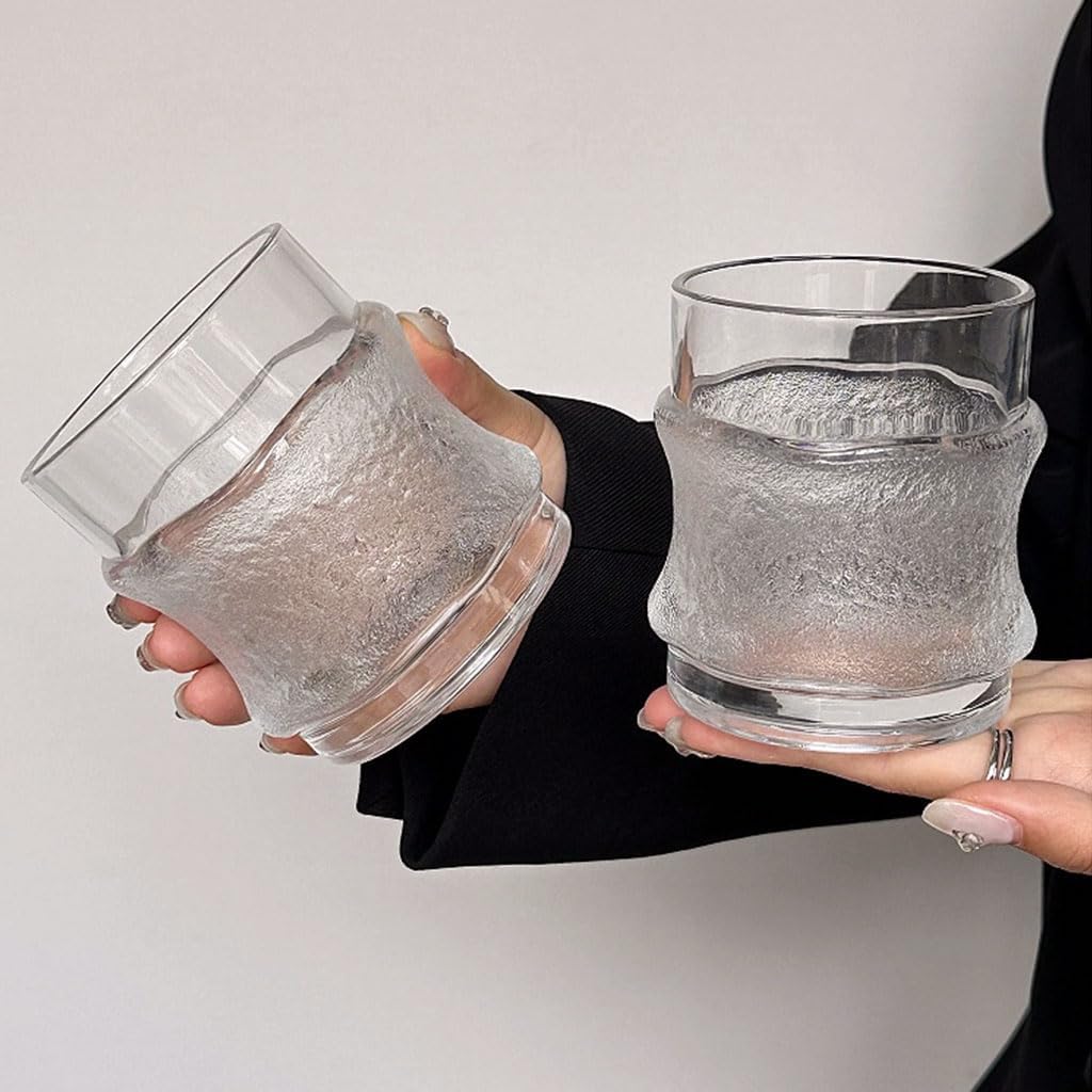 Exquisite Crystal glass coffee cup clear drinking glasses whiskey glasses beer mug cocktail glasses juice tea cup 300ml/10.6oz Practical