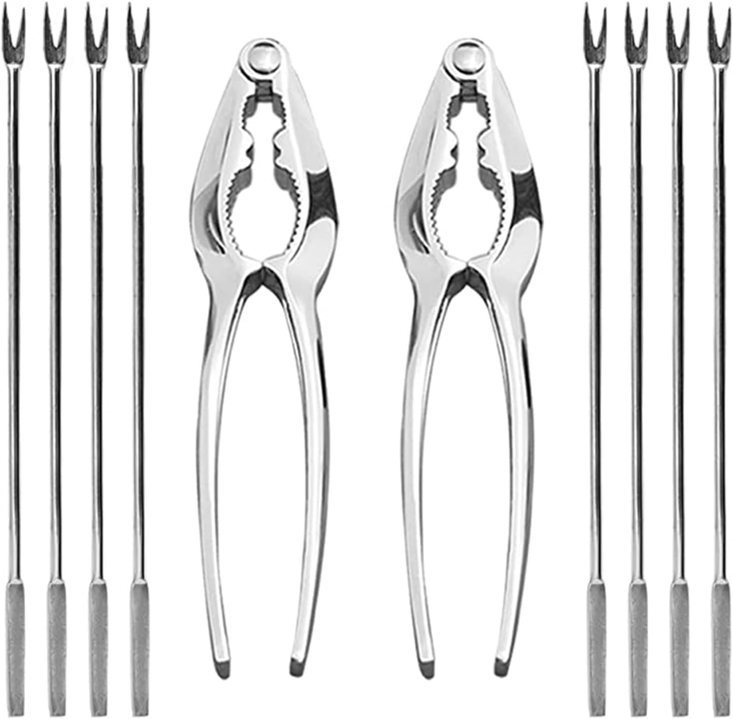 Seafood Tools Set Seafood Tools Set - 10/12PCS Picks Set, Kitchen Tools Lobster Tools for Eating(10pcs-a)