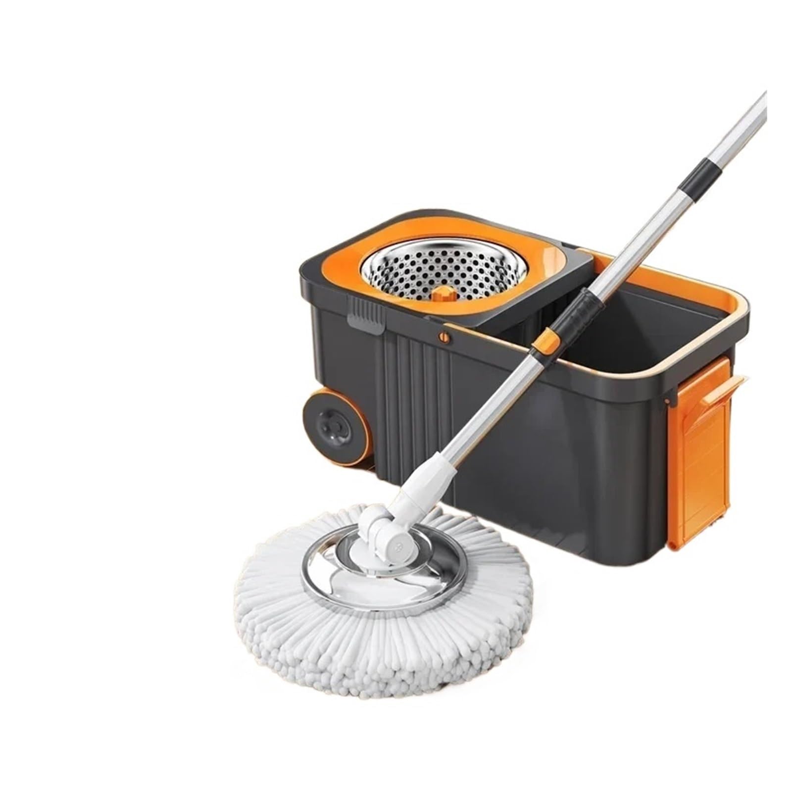 Fregona de gran venta Compatible con juego de cubo, cubo giratorio for fregona perezosa, limpieza del hogar, fregona y cubo giratorios 360(B)