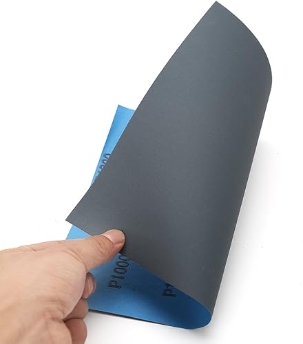 Miniatura 47 de LotFancy Papel de lija de grano 80 a 3000, 30 unidades, surtido de papel de arena húmeda seca de 9 x 11, hoja de lijado de carburo de silicio