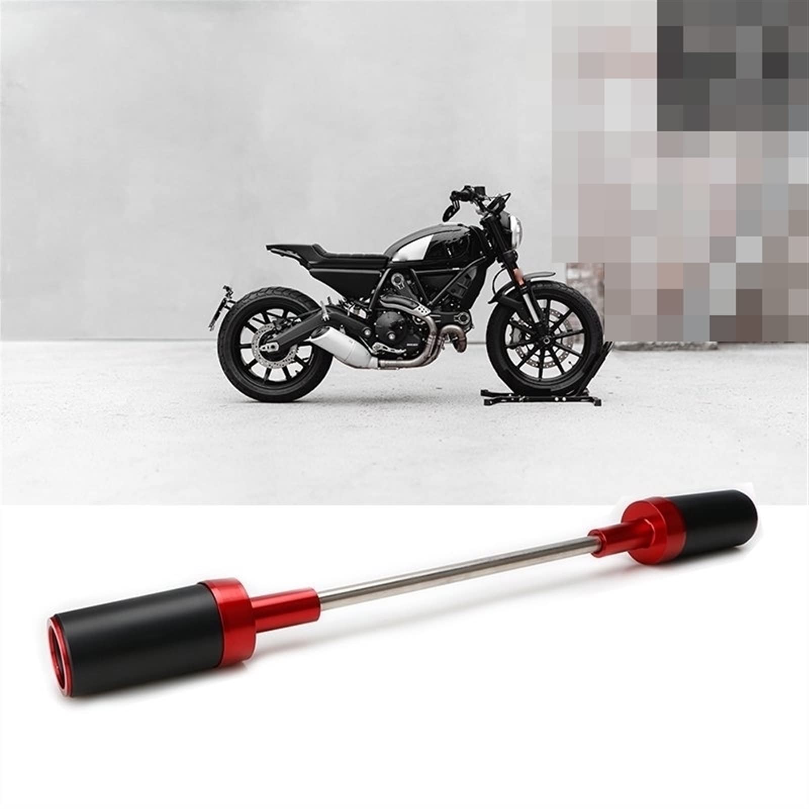 Protection Chutes Cadre Curseurs Crash Pads pour Ducati Brouilleur 800 Streetfighter 848 Moteur Garde Moto Accessoires Chute Protecton (Color : Le Noir)