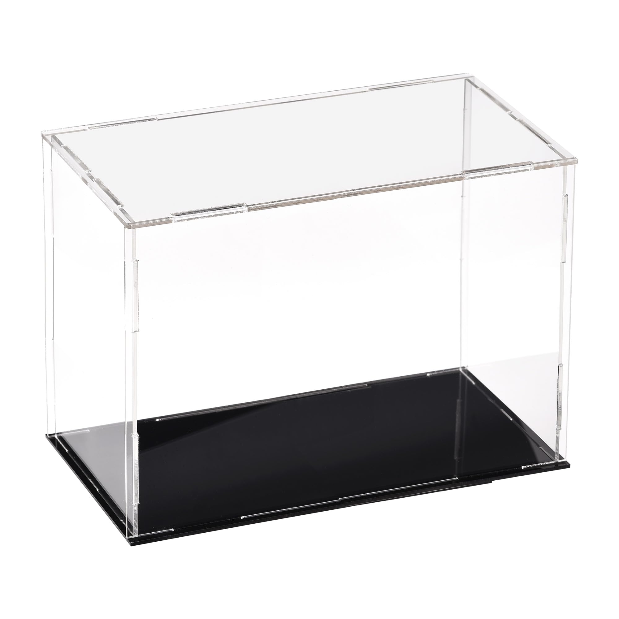 Muiltvoe Acrylic Clear Display Case Box Dustproof Protection Showcase Cube Collectibles Show Box 25x10x10cm