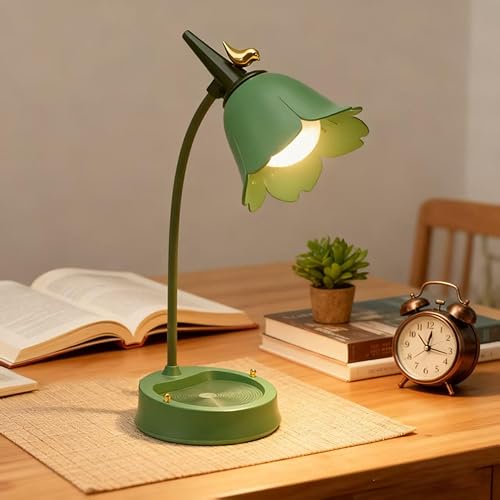 Miniatura 3 de Lámpara de escritorio LED mágica JD lámpara de mesa inalámbrica cuello de cisne ajustable regulable táctil recargable batería cuidado de los ojos
