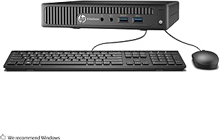 HP EliteDesk 800 G1 Tiny Computer Micro Tower PC, Intel Core i5-4590T, 8GB Ram, 256 GB SSD, WiFi, Windows 10 Pro (Renewed)