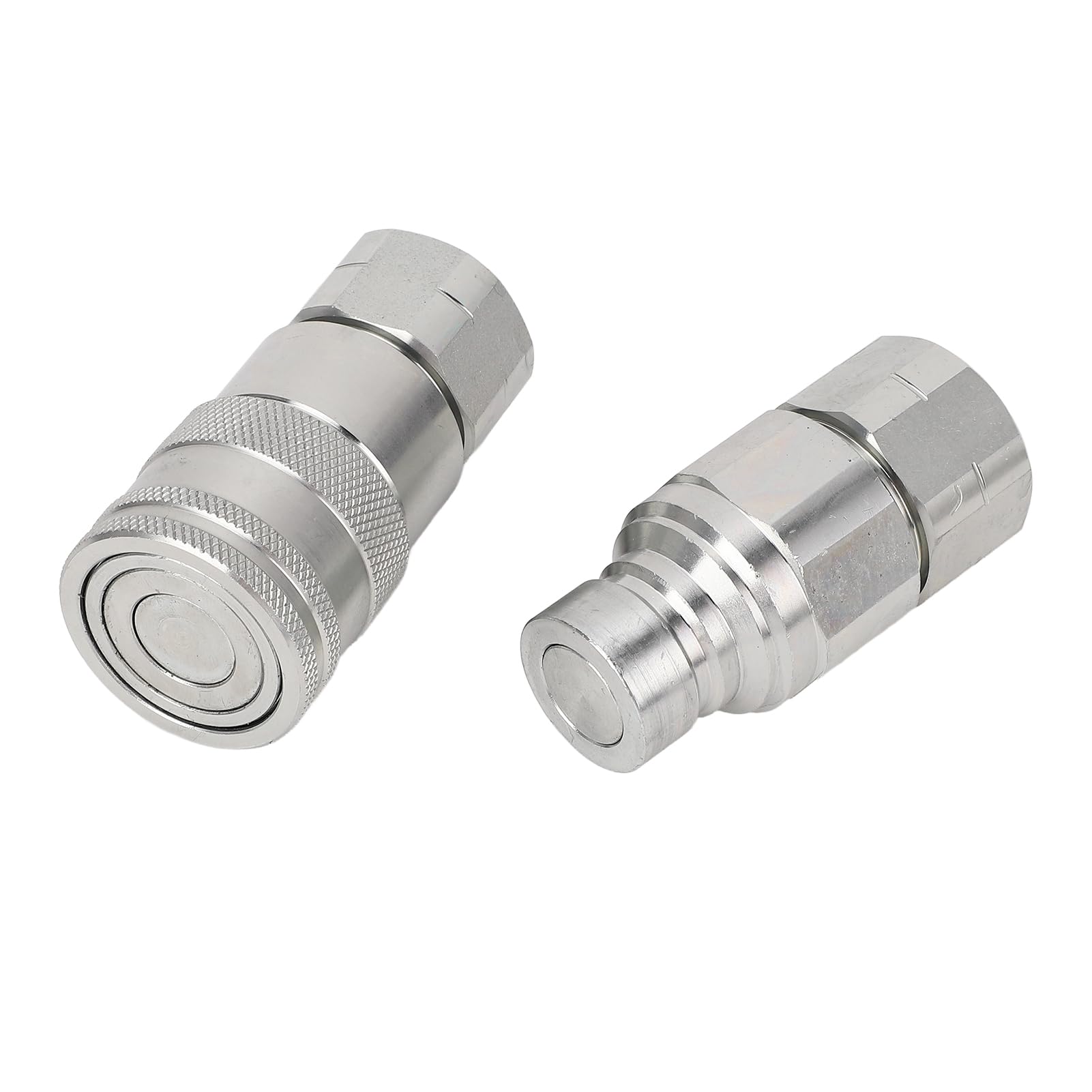 1/2 NPT Hydraulic Coupling, Skip Steer Loader Attachment, Flat Face Quick Connect Fittings