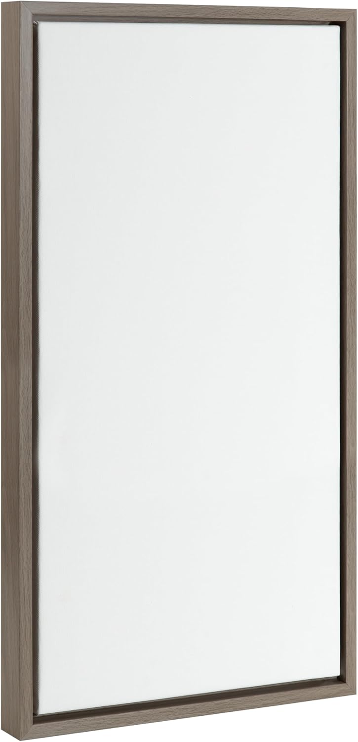 Kate and Laurel Sylvie Blank Framed Canvas Wall Art; 14x26.5 Black Beaded; Modern Empty Canvas for Paint-Your-Own Art; Ready to Paint Premium Canvas Already Framed