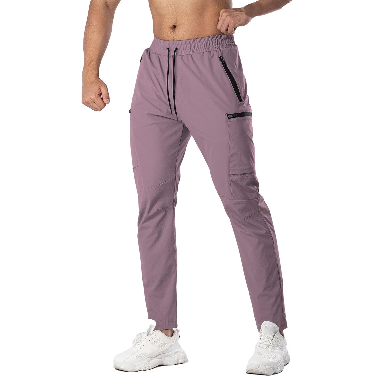 Jogginghose Sporthose Herren Lang Laufhose Mit Kordelzug Hosen Relaxed Atmungsaktiv Trainingshose Freizeithose Loose Fit Pants Baumwolle Elastischer Bund