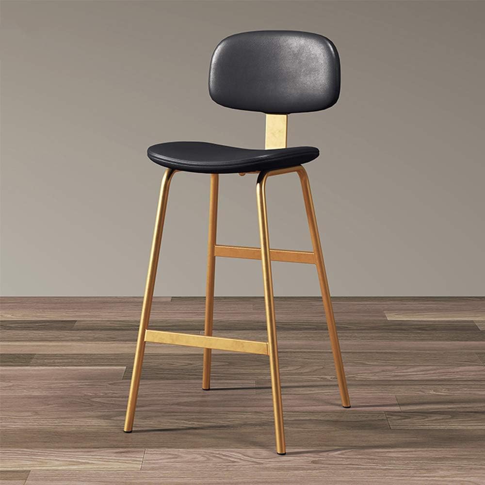 Tabourets de bar pivotants marron 75 cm style industriel avec dossier