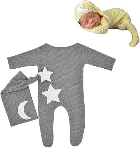 Trajes de fotografía para recién nacidos, mameluco, sombrero, traje de fotos de bebé, accesorios para niño y niña