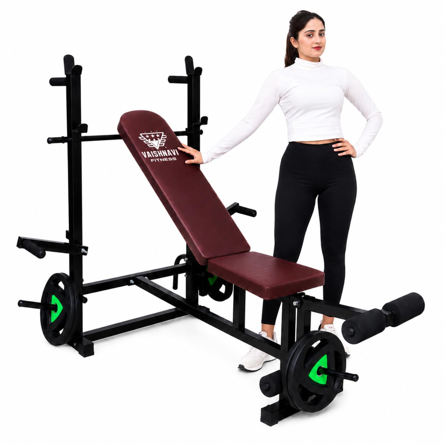 heavy duty multipurpose 6 in 1 home gym bench for multiple workouts and strength training (6 in 1 multipurpose bench)