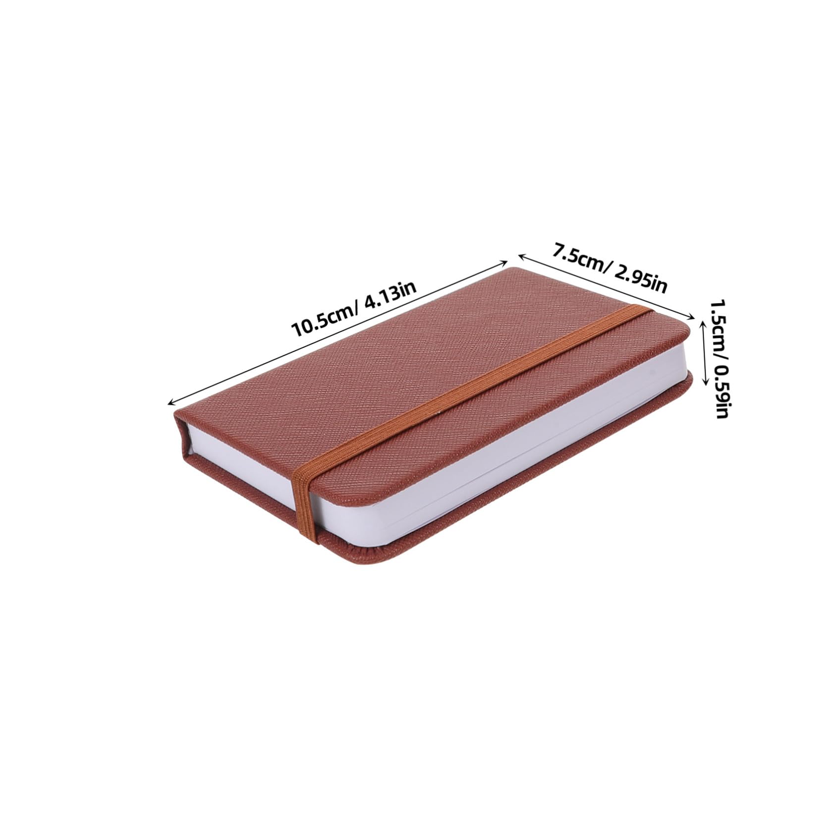 Gatuida 10pièces Carnet de Poche Lot de Format Portable avec Marque-page pour Voyages Bureau École Gestion