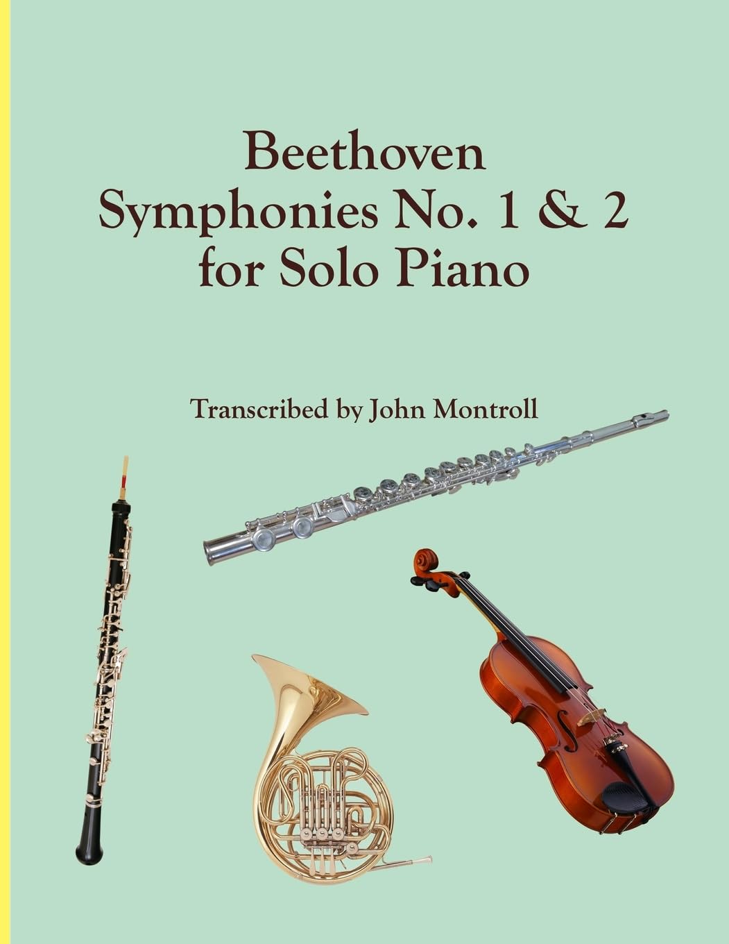 Beethoven Symphonies 1 & 2 Solo Piano recueil partitions musique classique piano seul