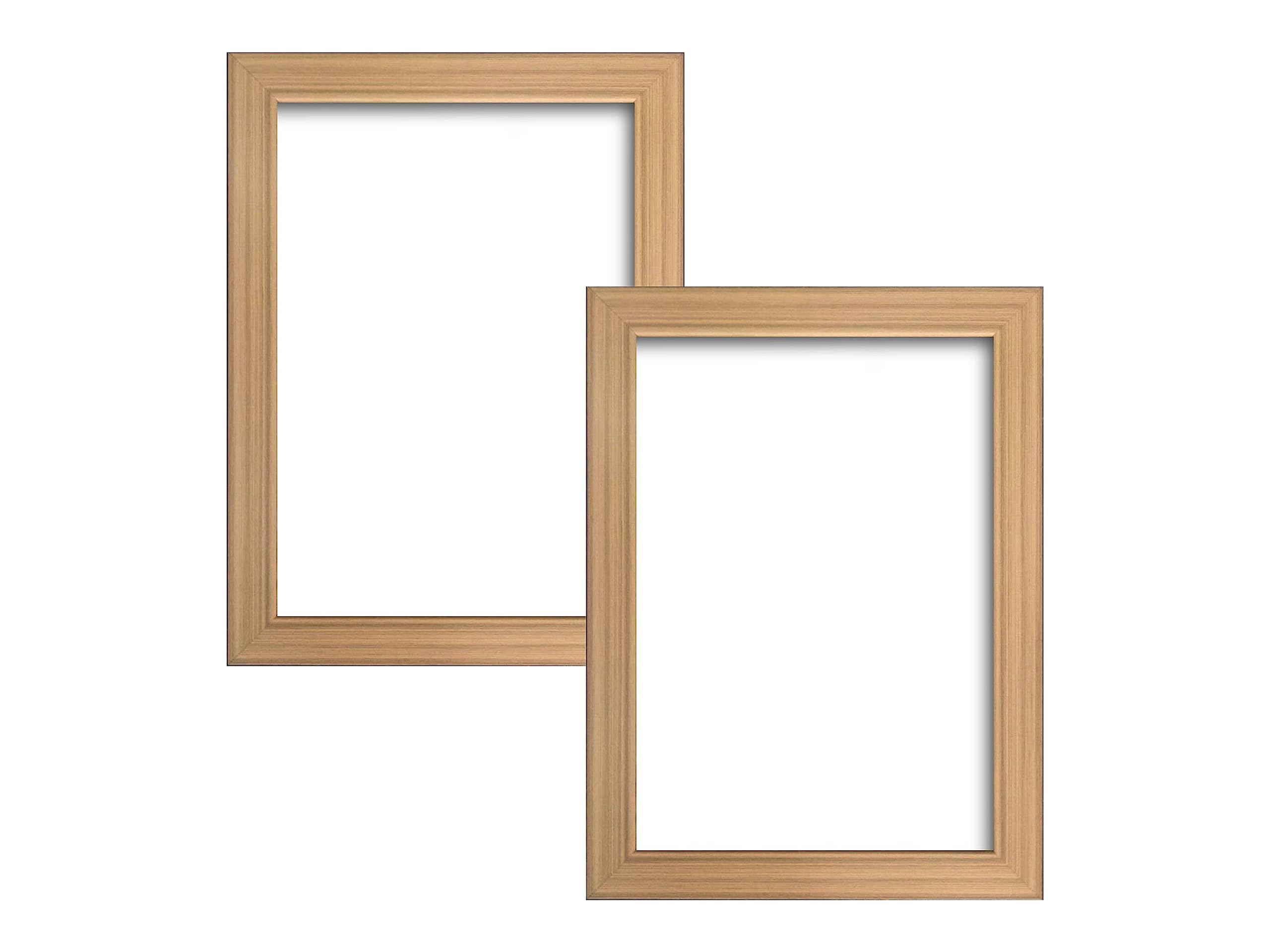 Pic Frame Online Classic Noir : A4 Pinewood colour Photo Frame - Stylishly Frame Your Memories with Timeless Sophistication 33.7 L x 24.8 W cm -Set of 2