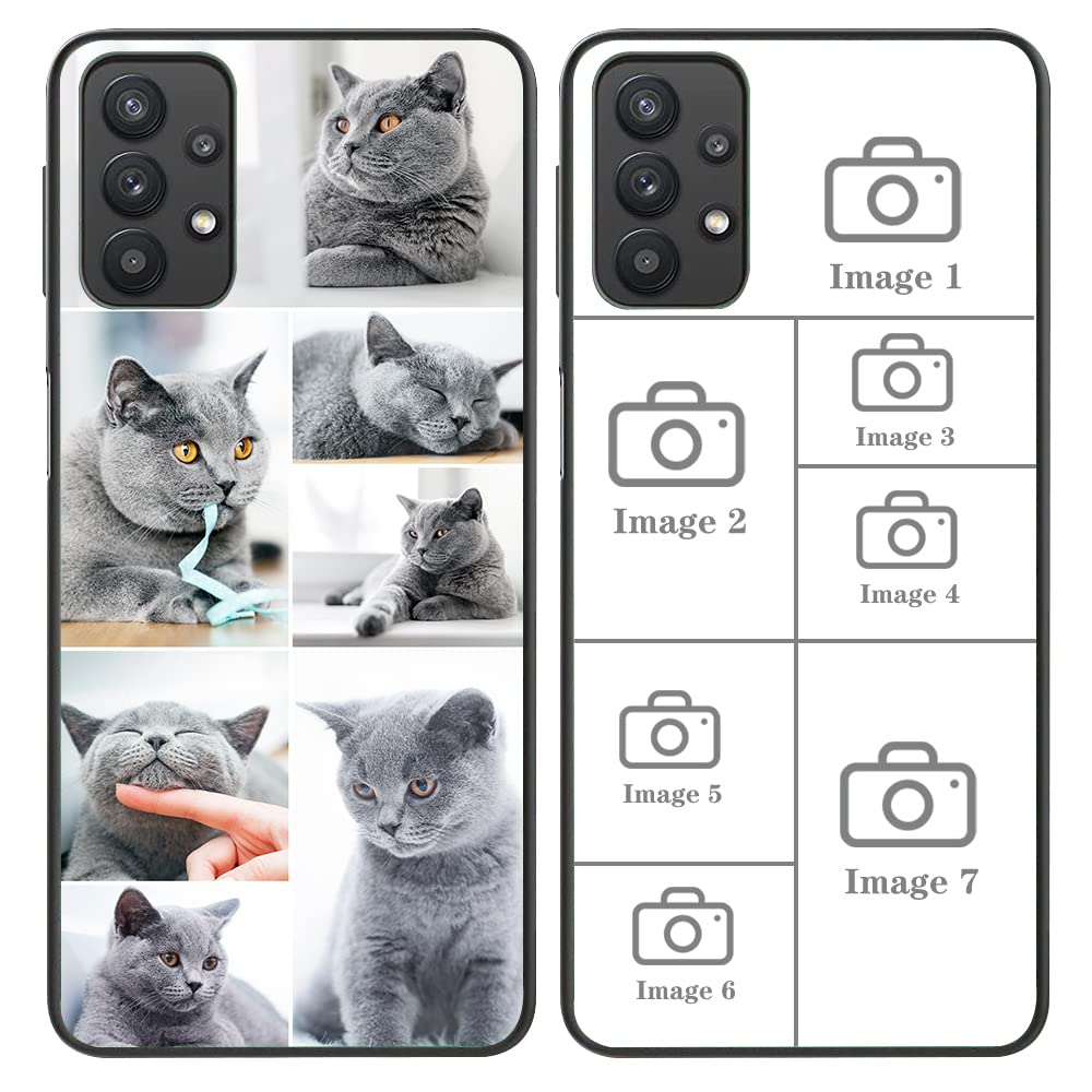 YeeDgner Personalized Multiple Pictures/Photos Customized Gift Custom Phone Case for Samsung Galaxy A16 A15 A14 A54 A53 A13 A02S A03S A10E A10 A12 A51