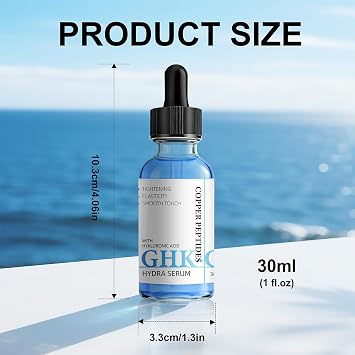 Peptides Serum for Face with Hyaluronic Acid & Niacinamide, Anti Wrinkle Serum for Fine Lines & Skin Elasticity, Deep Hydration, Suitable for the Face, 30ml