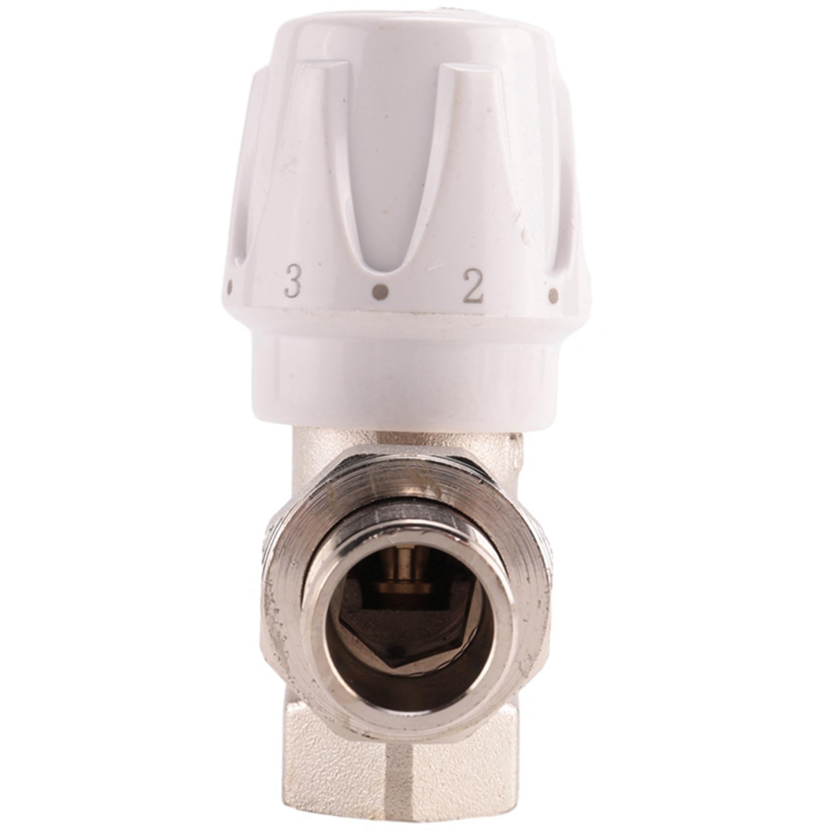 VáLvula de Radiador TermostáTico 6 Piezas 15Mm X 1/2 Pulgadas VáLvula de Radiador TermostáTico de ÁNgulo TermostáTico TRV para Oficina Casa
