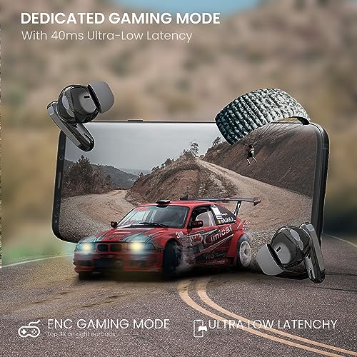 Image of VARNI Big-B Earbuds with 80Hrs Playtime,Touch Control, Lighting Fast Charging,IPX5 Bluetooth Headset (Shine Black)