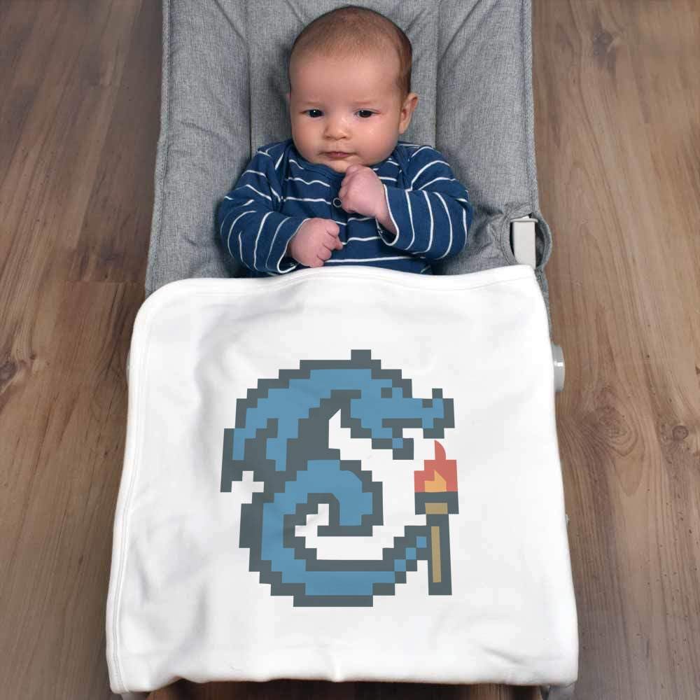 Amazon.com : Azeeda '8-Bit Wyvern with Torch' Cotton Baby Blanket