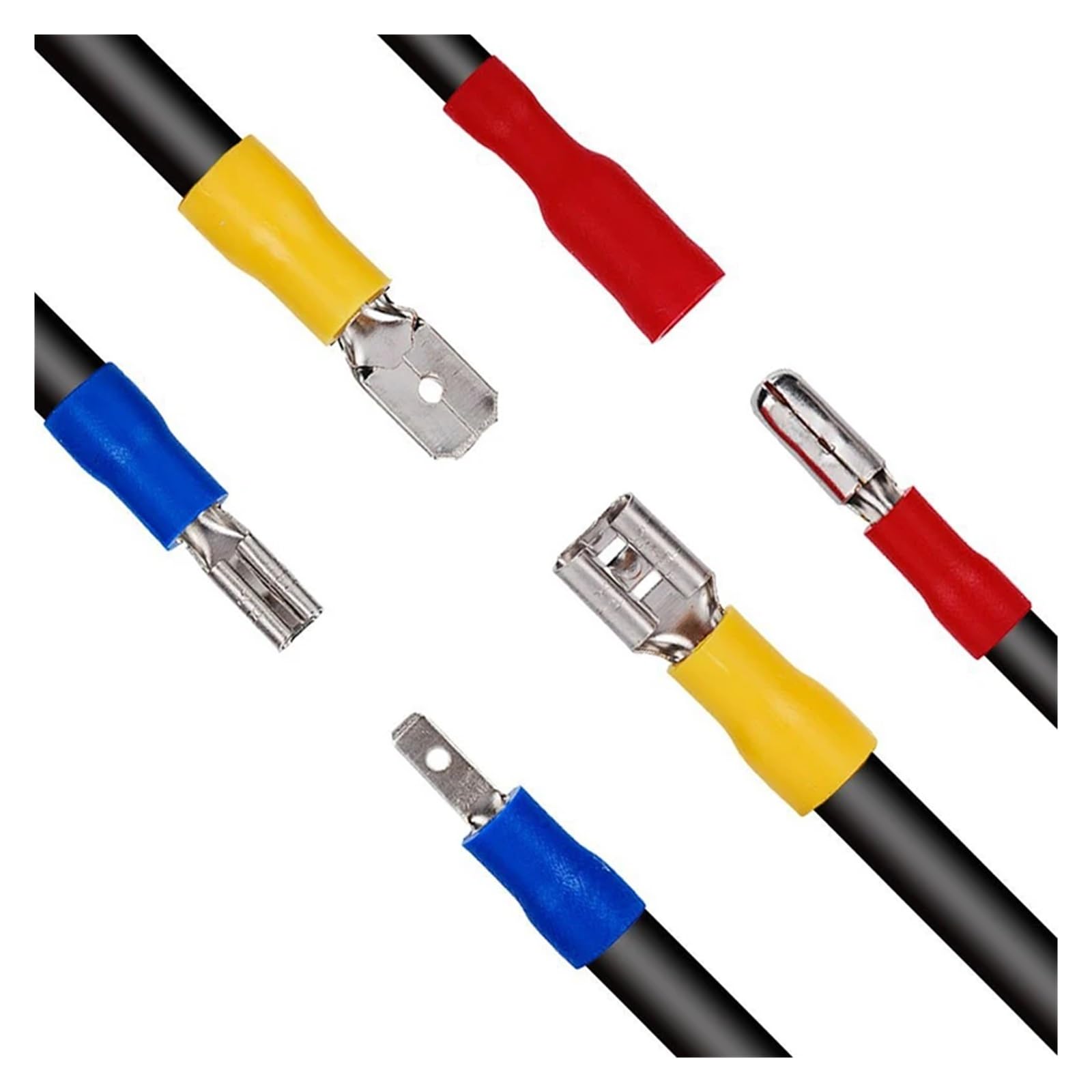 280 pz Terminali Isolati Forcella Connettore del Cavo Filo Elettrico Crimpare Anello di Testa Forcella Set Capicorda Arrotolato Crimpare con Pinza
