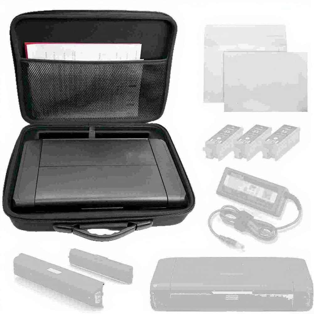 Custodia rigida da viaggio, in EVA, portatile, su misura, antiurto, leggera, con impugnatura in silicone e tasche organizer per professionisti in viaggio