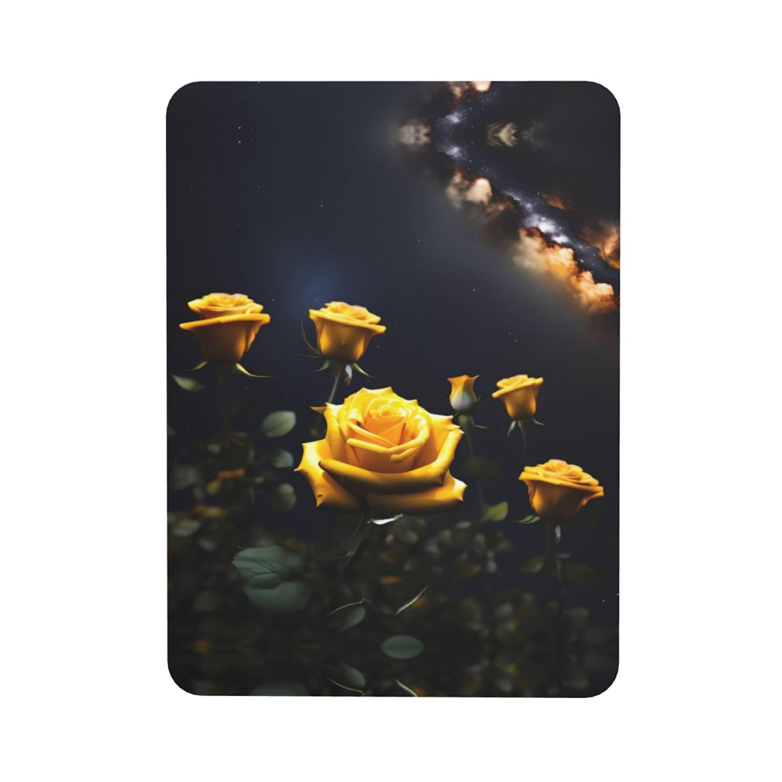 Beautiful Yellow Roses Soft Magnetic Refrigerator Magnets with Creative Printing, Decorative Magnetic Stickers