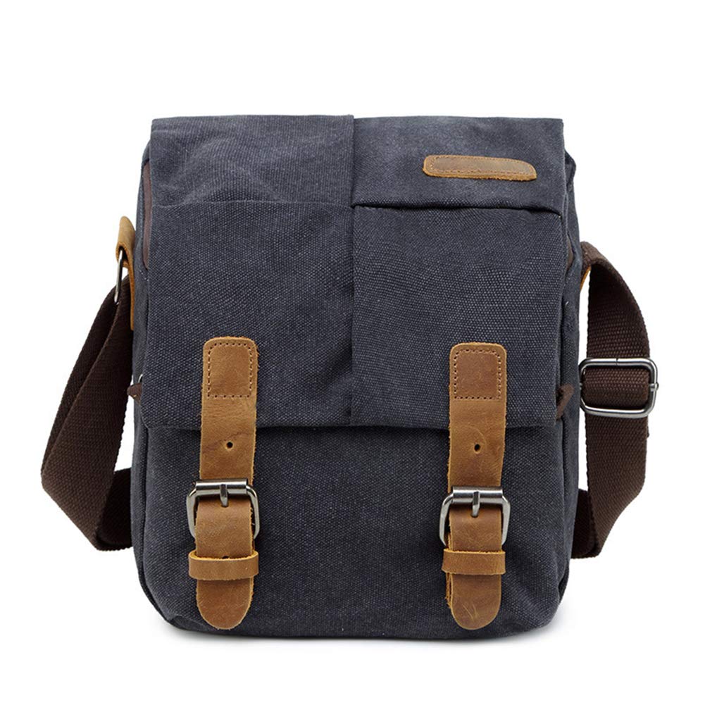 Borsa a Tracolla per Fotografia Vintage in Tela Borsa a Tracolla per Fotocamera Reflex Borse da Viaggio Piccole per Nikon/Sony/Canon