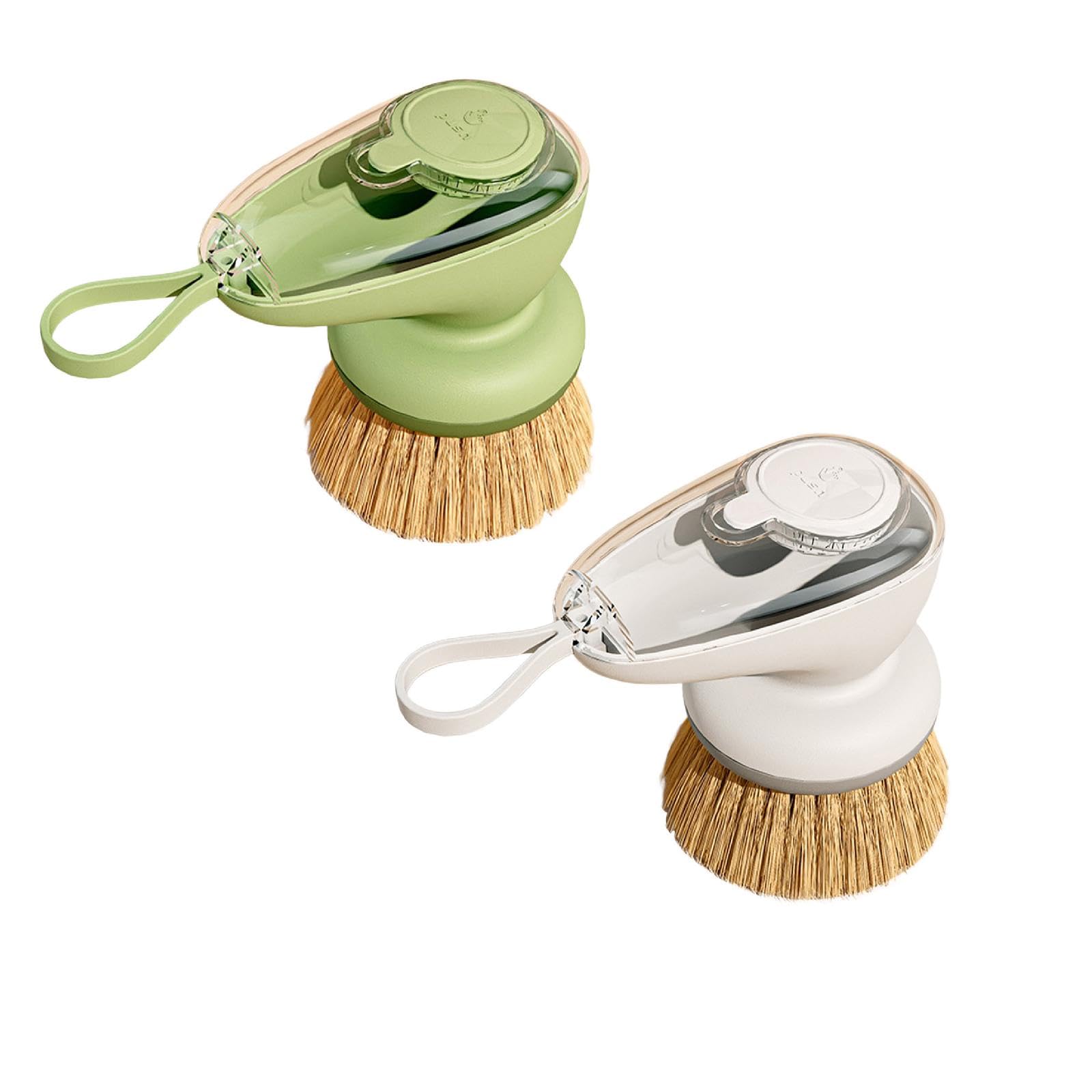 Soap Dispenser Dish Brush Soap Dispensing Replacement Dish Brush Storage, Dispenser Scrub Cleaning Kitchen Dishwashing Dish Wand Handle for Dishes/