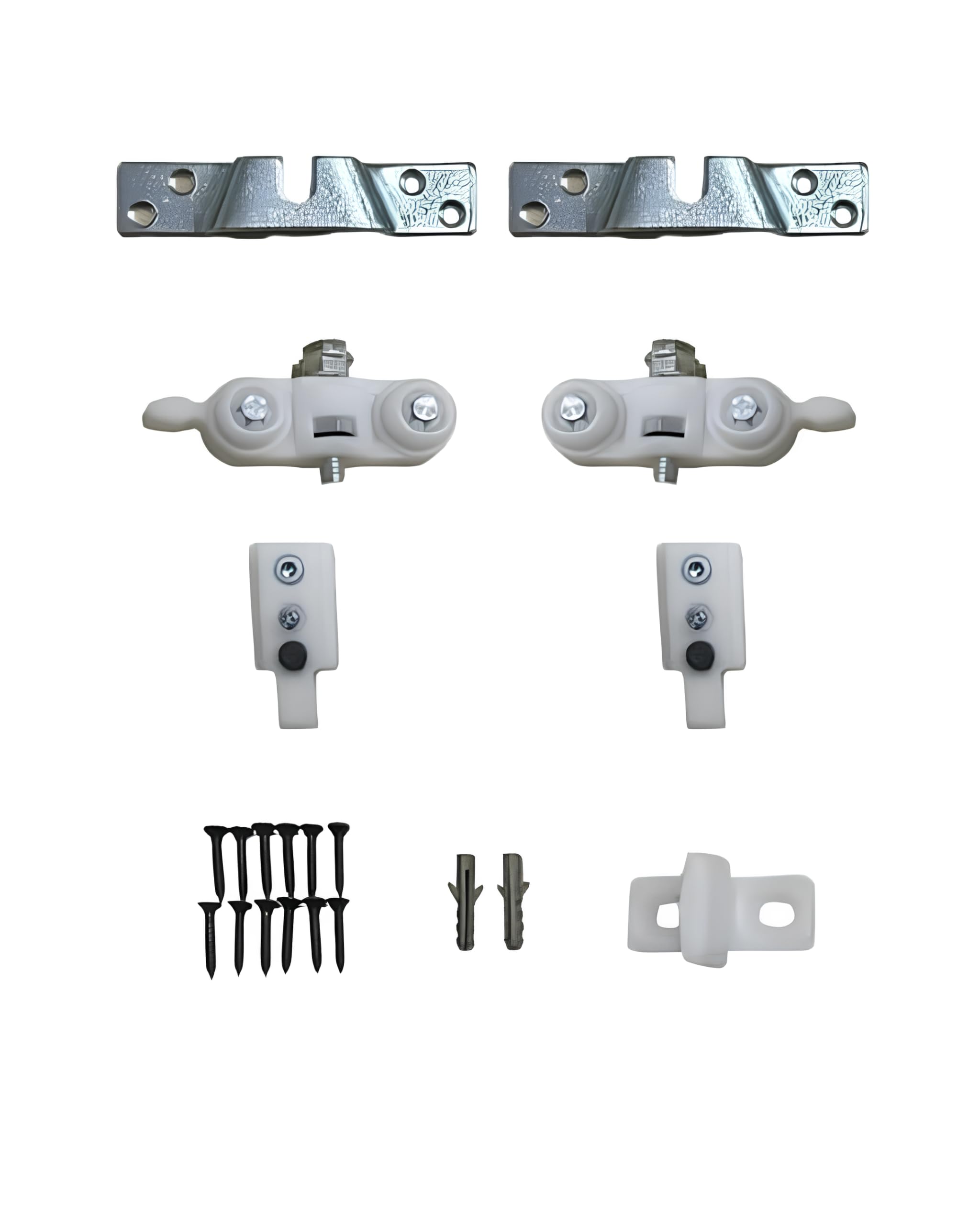 Kit porte coulissante sans rail 80kg pour coulissement fluide et silencieux
