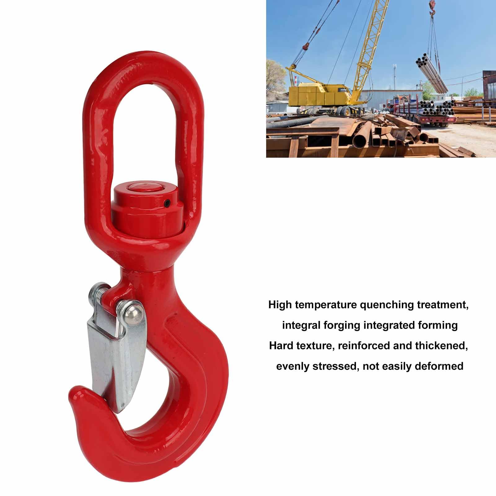 Gancio Sollevamento Acciaio Inox 304 - Portata 650 Kg | Rotazione 360&deg; | Per Macchinari E Lavori